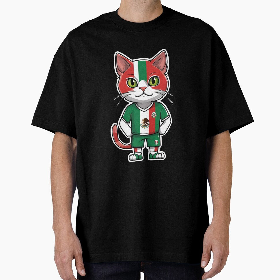 MEXICO Sports Team: a Cat wearing colours of Mexican Flag D27 by PerfectDay2Play