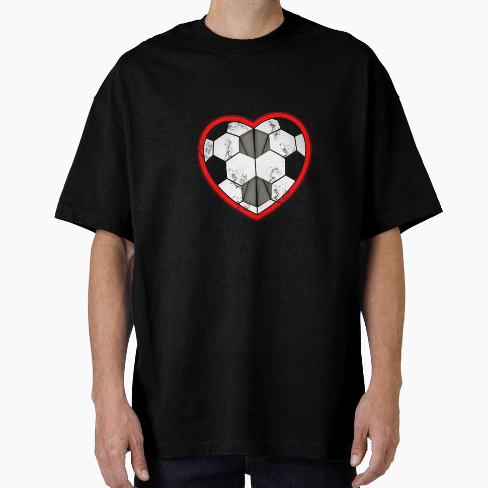 SoccerBall Heart Shirt by CreativeStrike