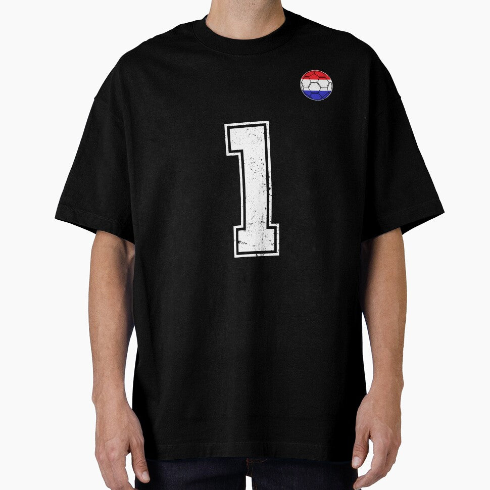 Netherlands Soccer Number 1 Vintage Sports Fan by LiviuGligoros