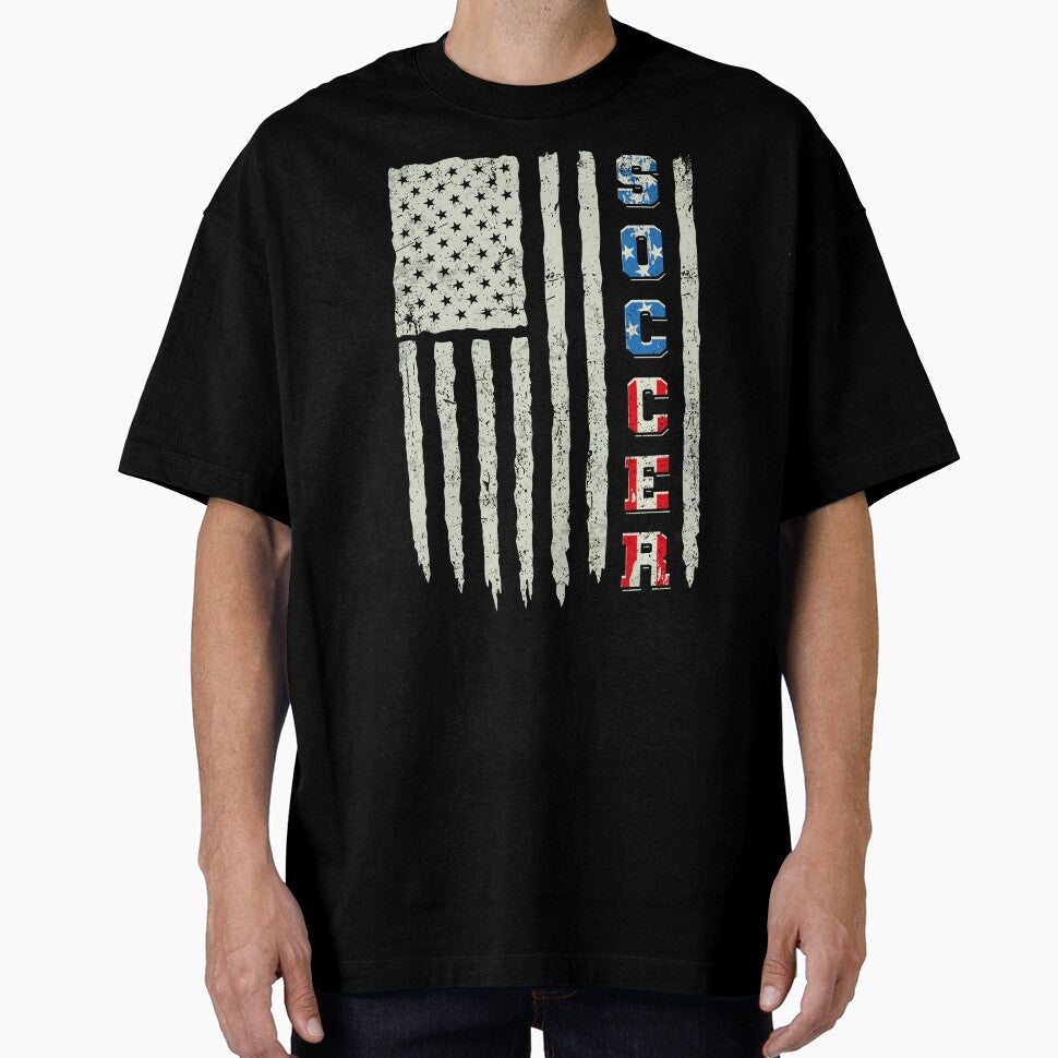 Soccer Vintage Grey Flag Coach Boy Youth by schoolofbullies