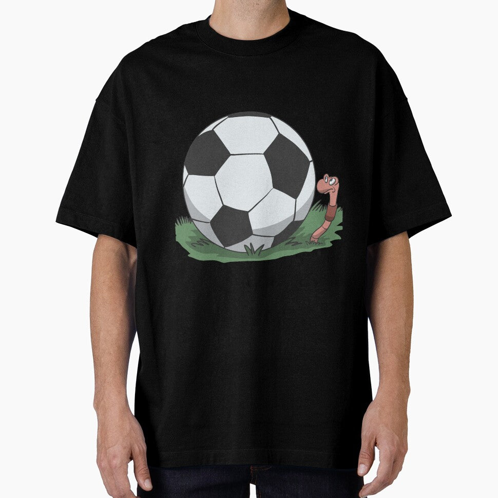 Worm with soccer ball football by Monkey Ful