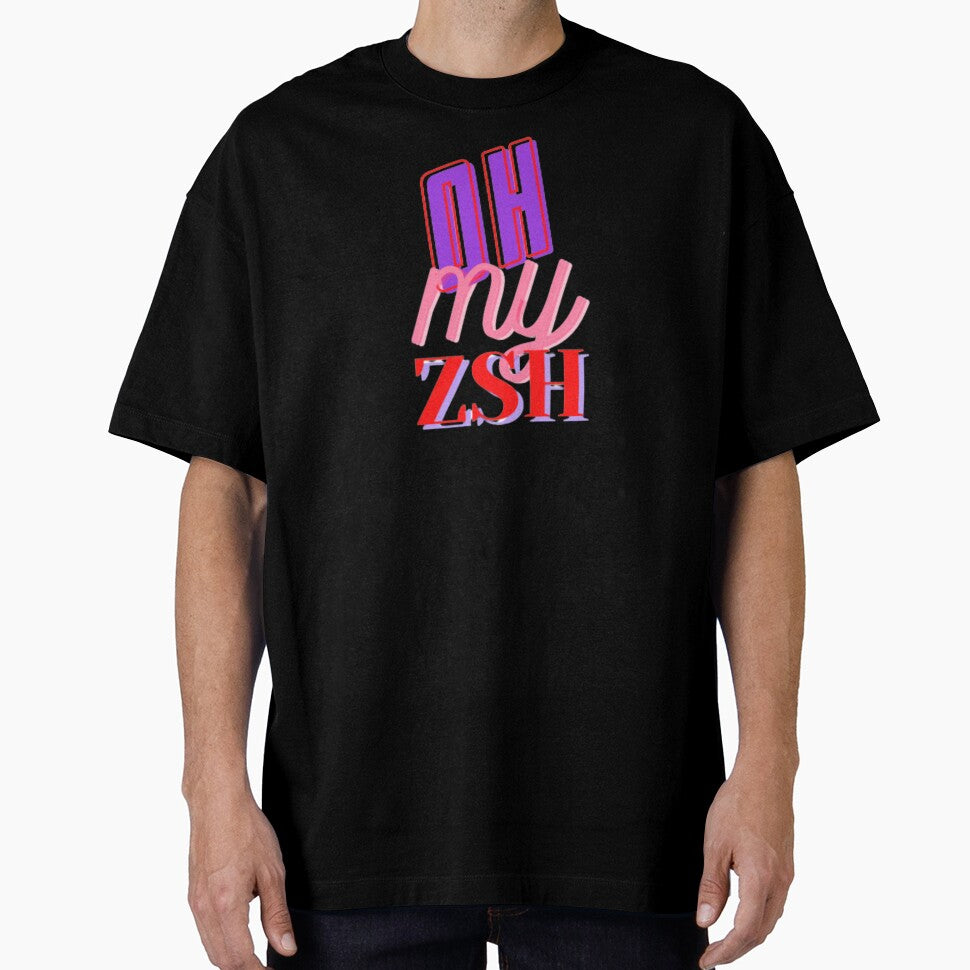 Oh My Zsh essential coding programming theme  T-Shirt by redpalaceark