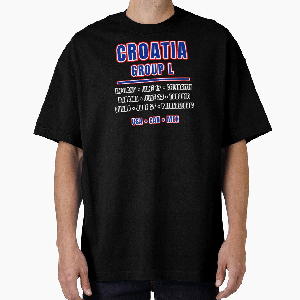 Croatia Football Fixtures T-Shirt – Group L Schedule Shirt by The Hairy Melon