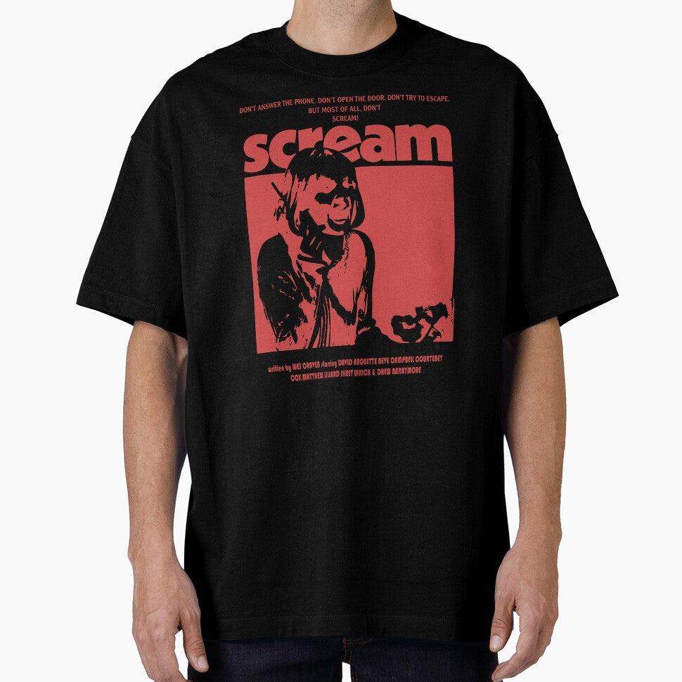 Scream Ghostface 90s Horror Movie Vintage Aesthetic Retro Tee by AmalnoRoyil