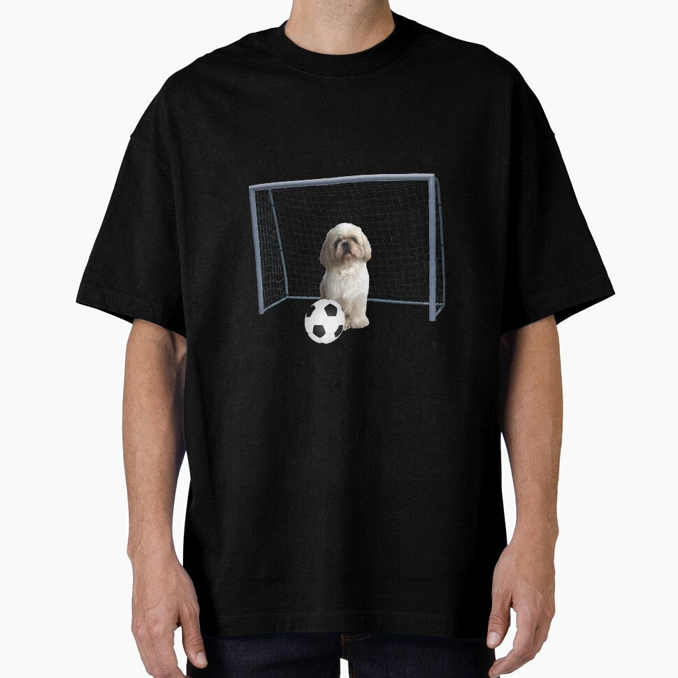 Shih Tzu Dog - Football soccer goal by Move-Art