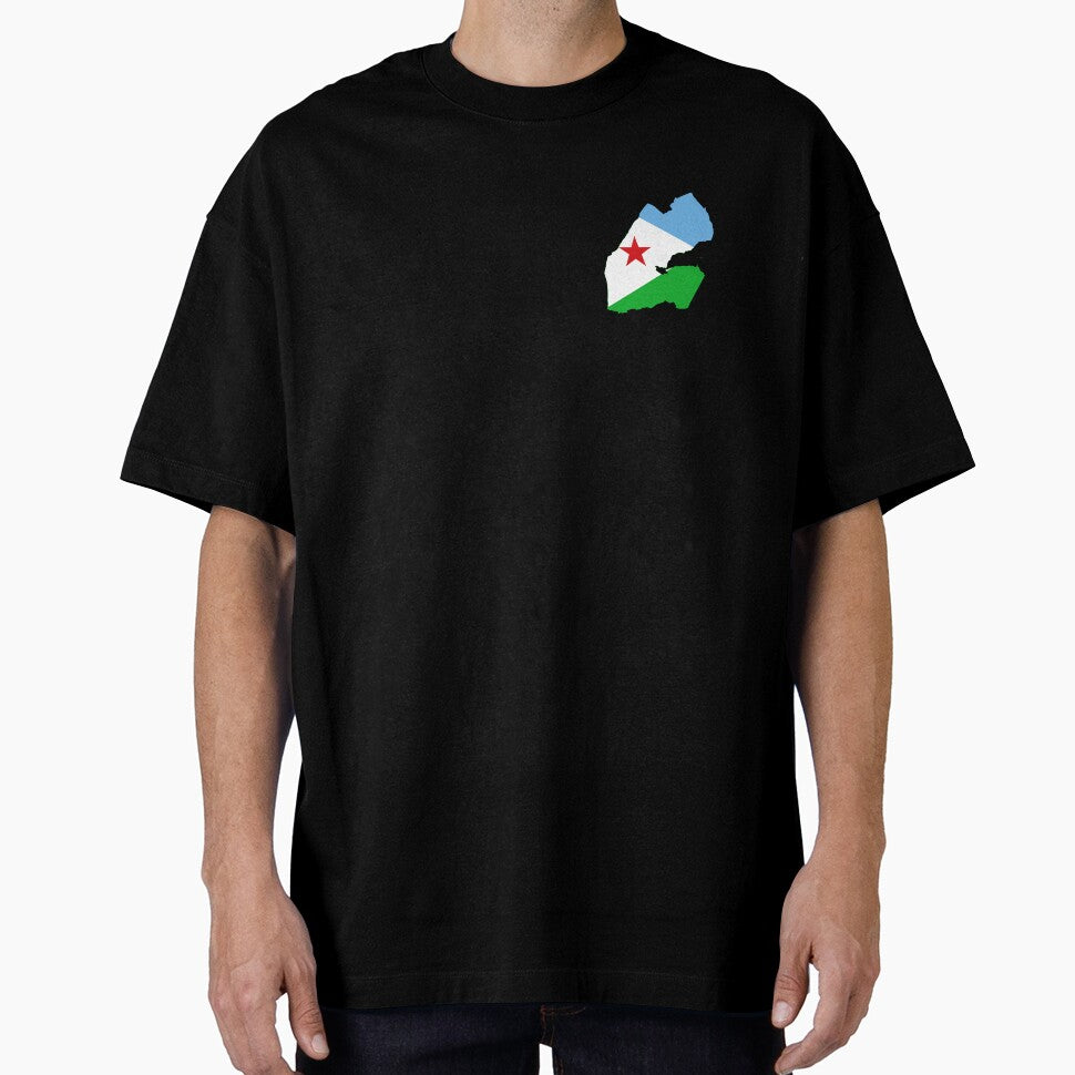 Flag Map of Djibouti by feether-store