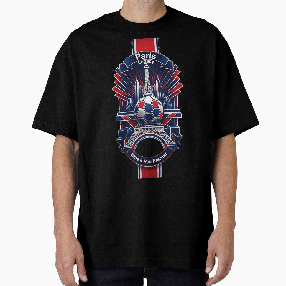Paris Tower Legacy T Shirt, PSG Heritage Crest Mug, French Football Legacy Gift by YMLux