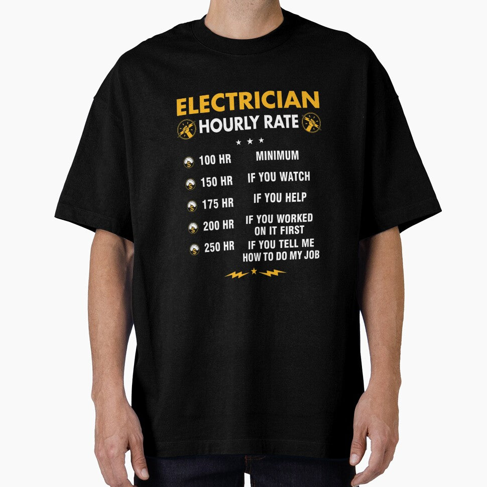 Funny Electrician Electrician Hourly Rate Slim Fit by blankwine