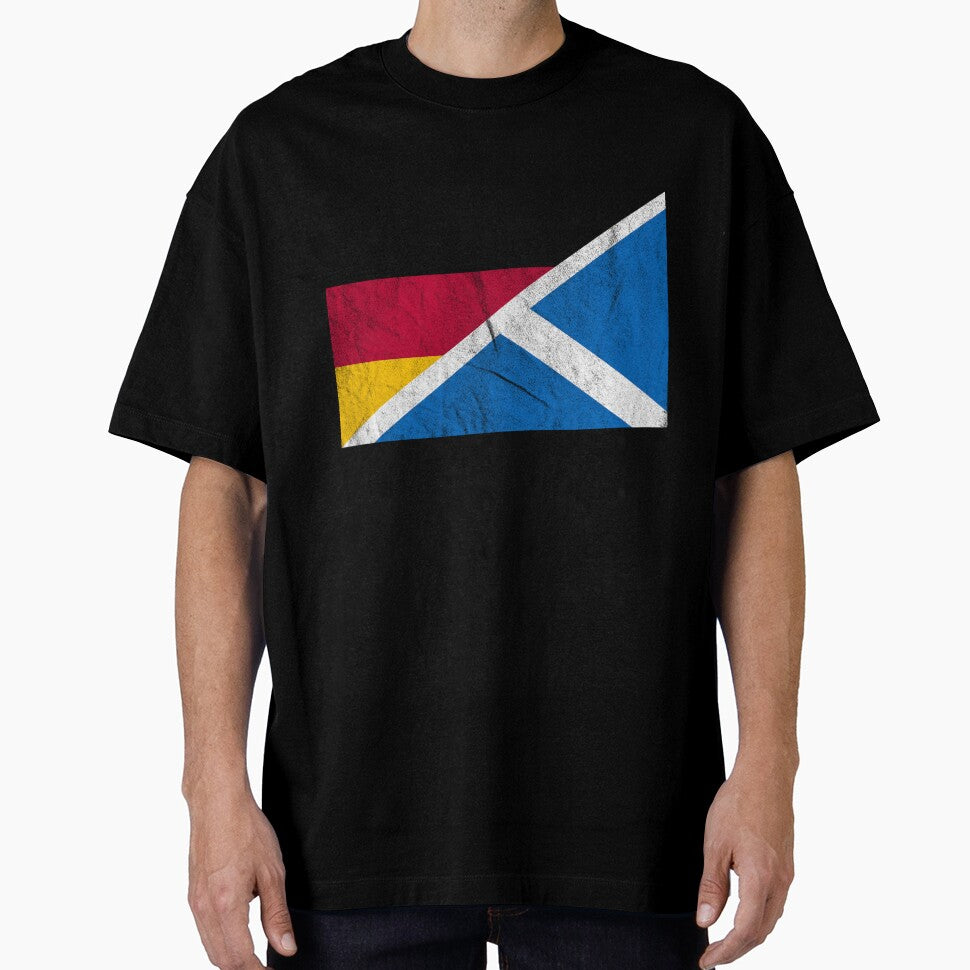 Distressed Germany Scotland Flag by Carl's Clothing