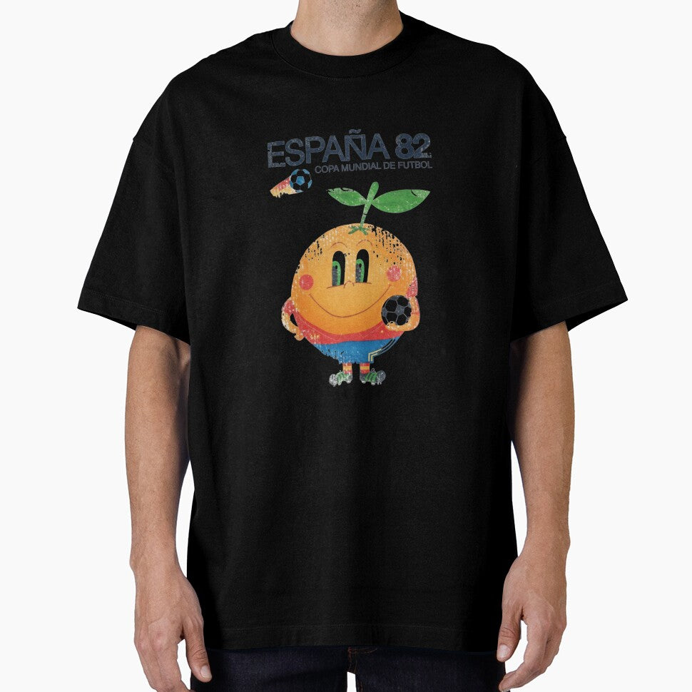 España 82 World Cup Football — Vintage Orange Mascot Illustration by Colorful-Garden