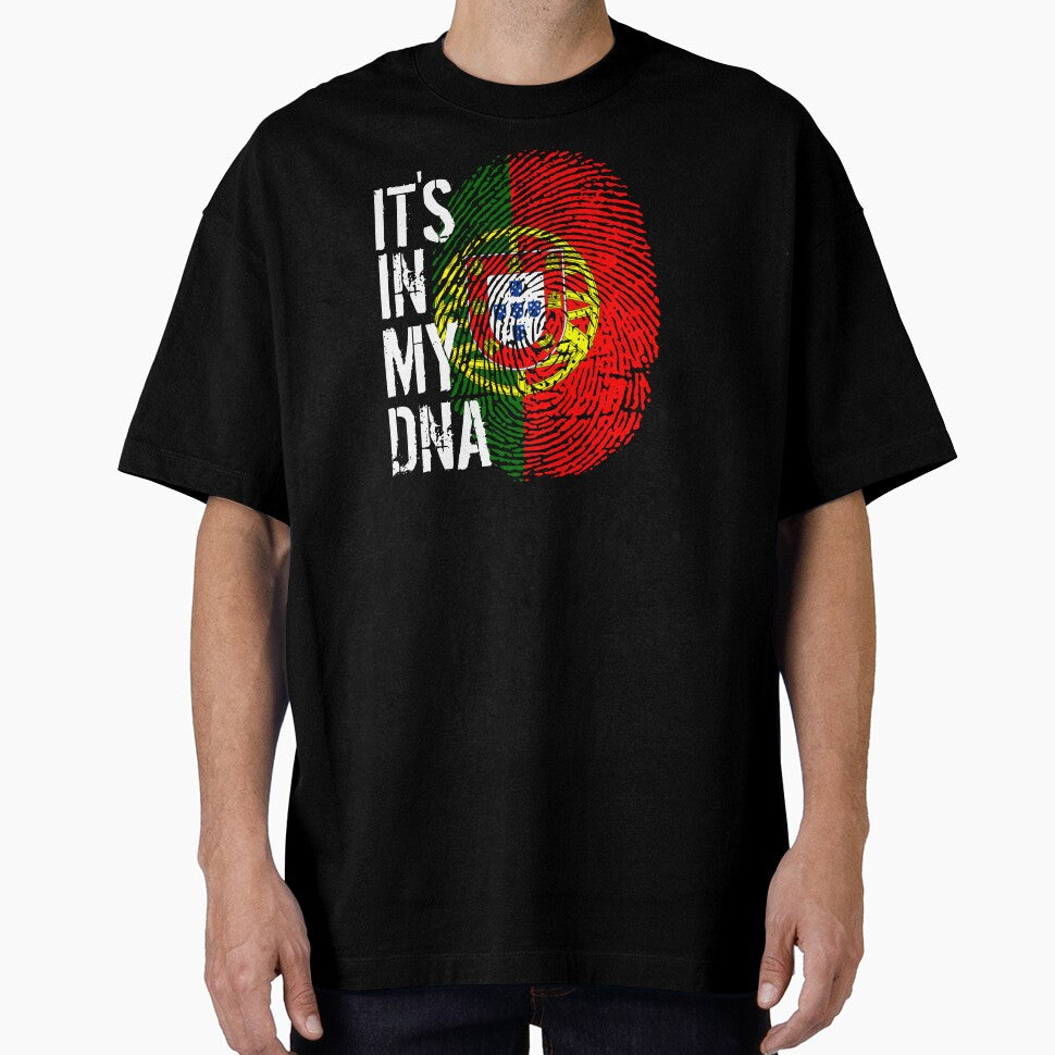Portugal Flag Fingerprint - It's in my DNA Portuguese by PartyShirts1