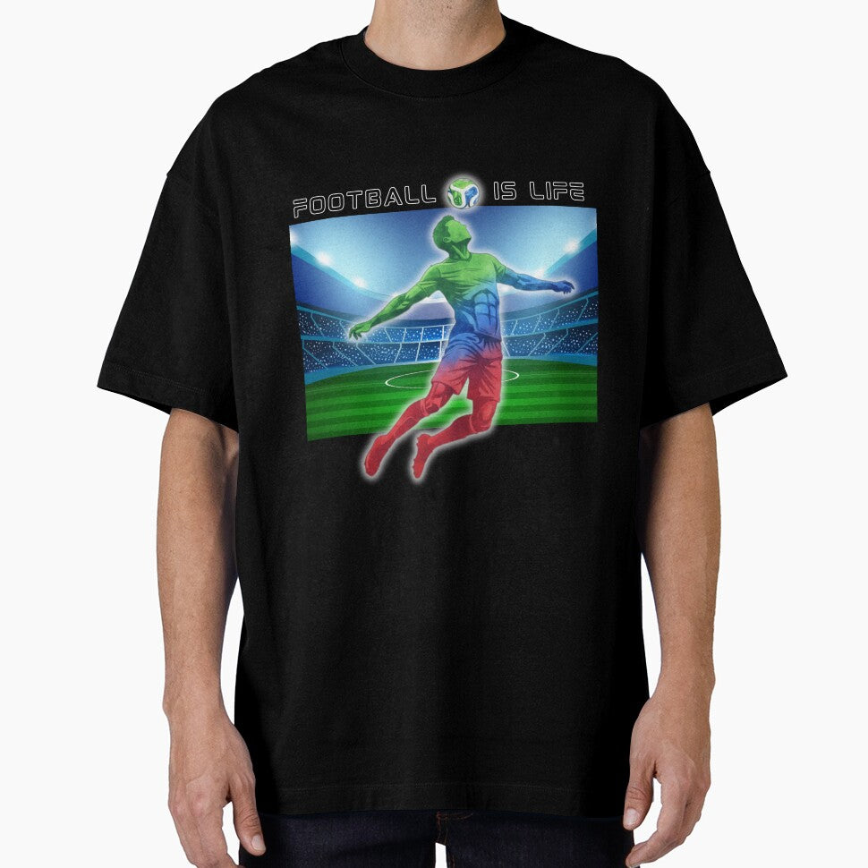 Football Is Life Shirt Soccer Player Graphic by E20STUDIO