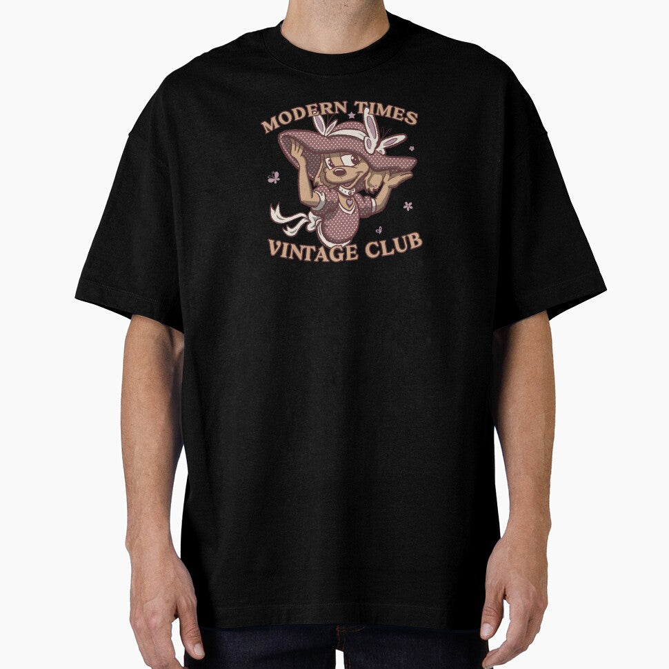 modern times vintage club - cartoon cute dressed puppy by hayrpictures