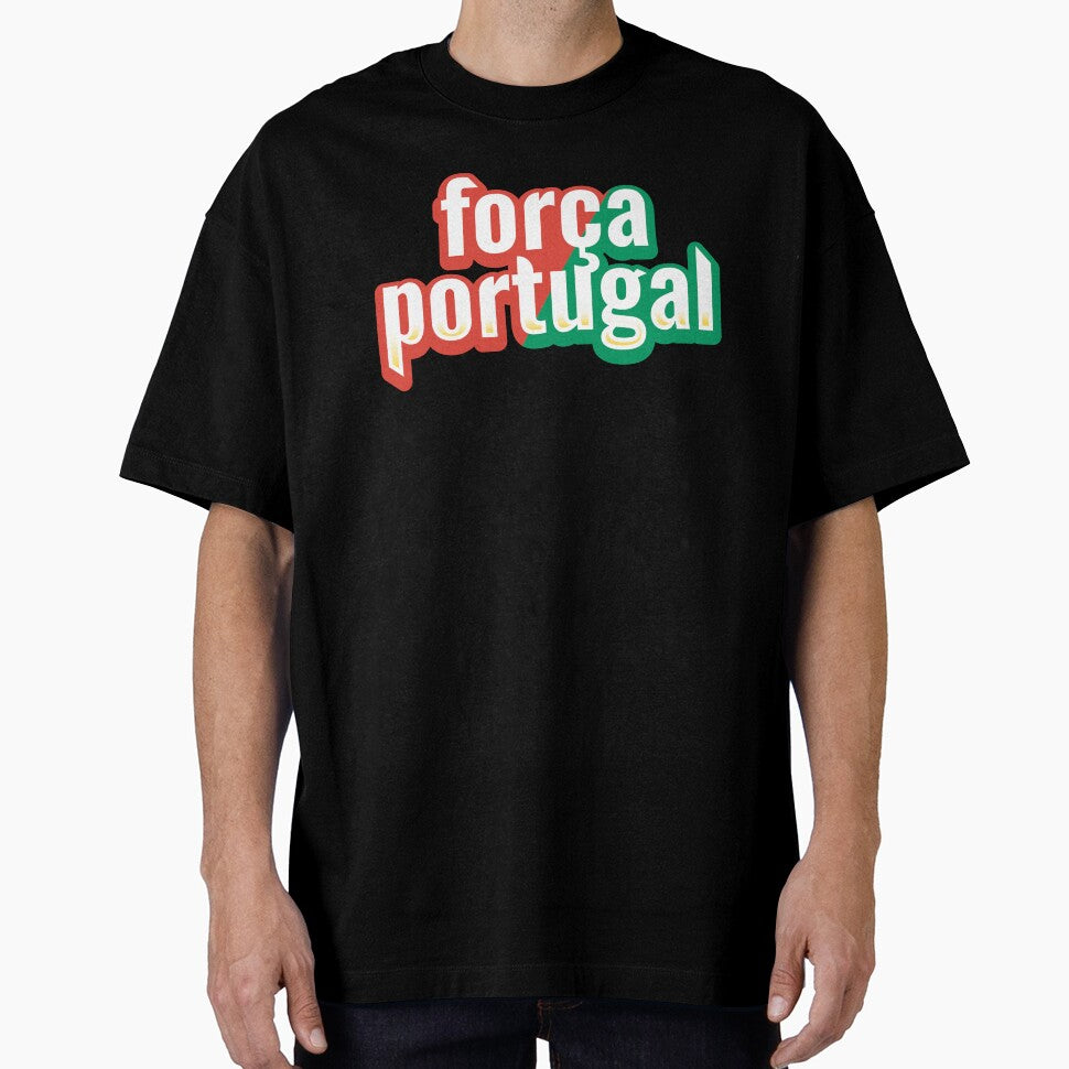 Força Portugal Football Fan Typography Portuguese Soccer Supporter Design by nunkioceani