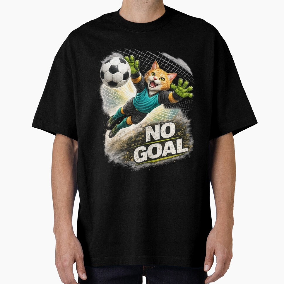 Goalkeeper Cat – No Goal by IrynaLineArt