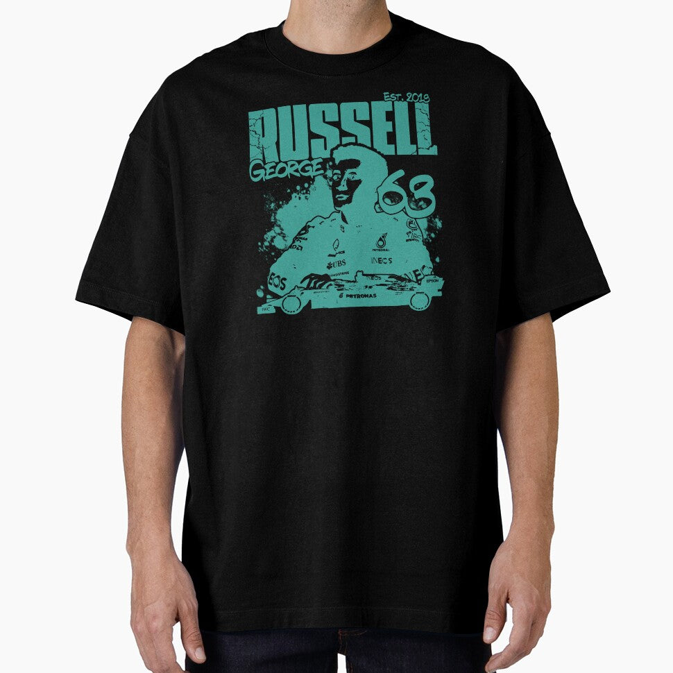 George Russell Grunge F1 Shirt Design by TonsOfTunes