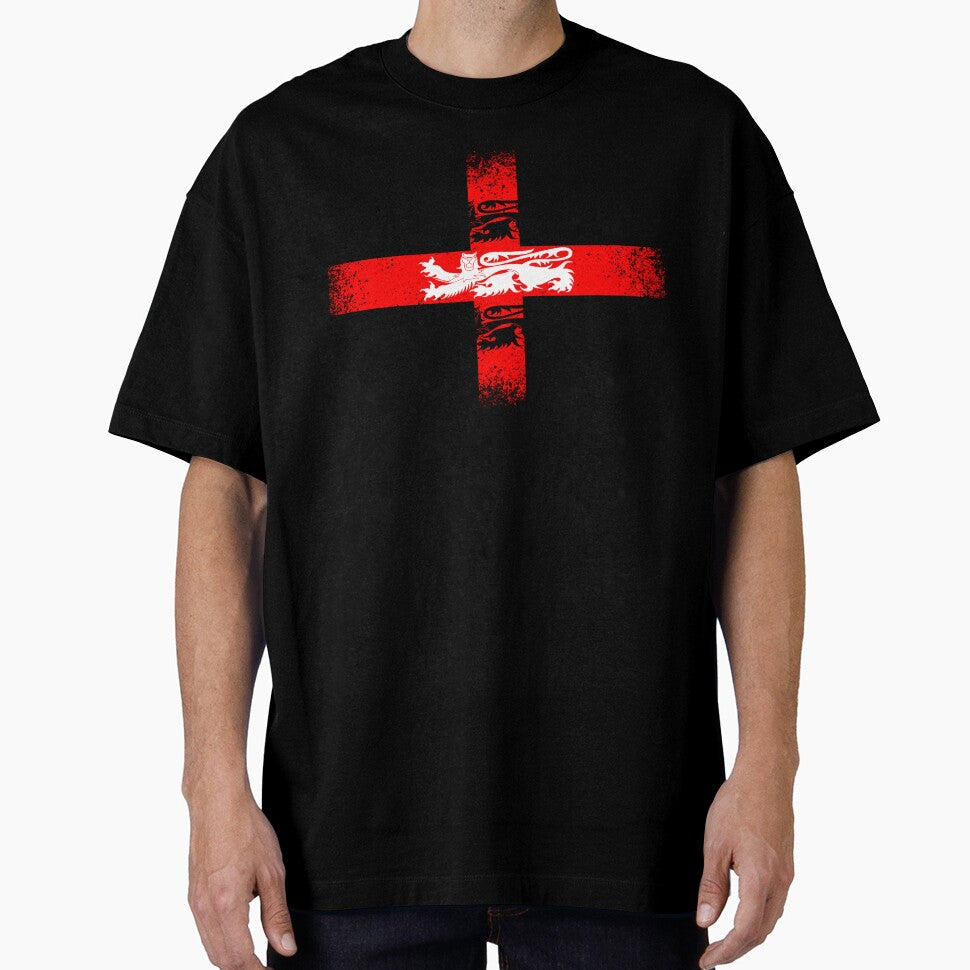 Distressed England Flag with three Lions by scrolla