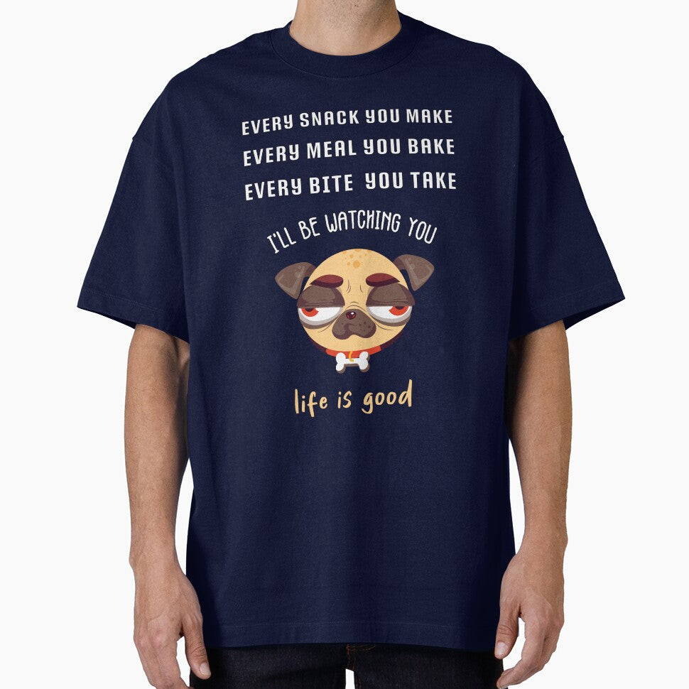 every bite you take i'll be watching you, dog , life is good, by AYzako