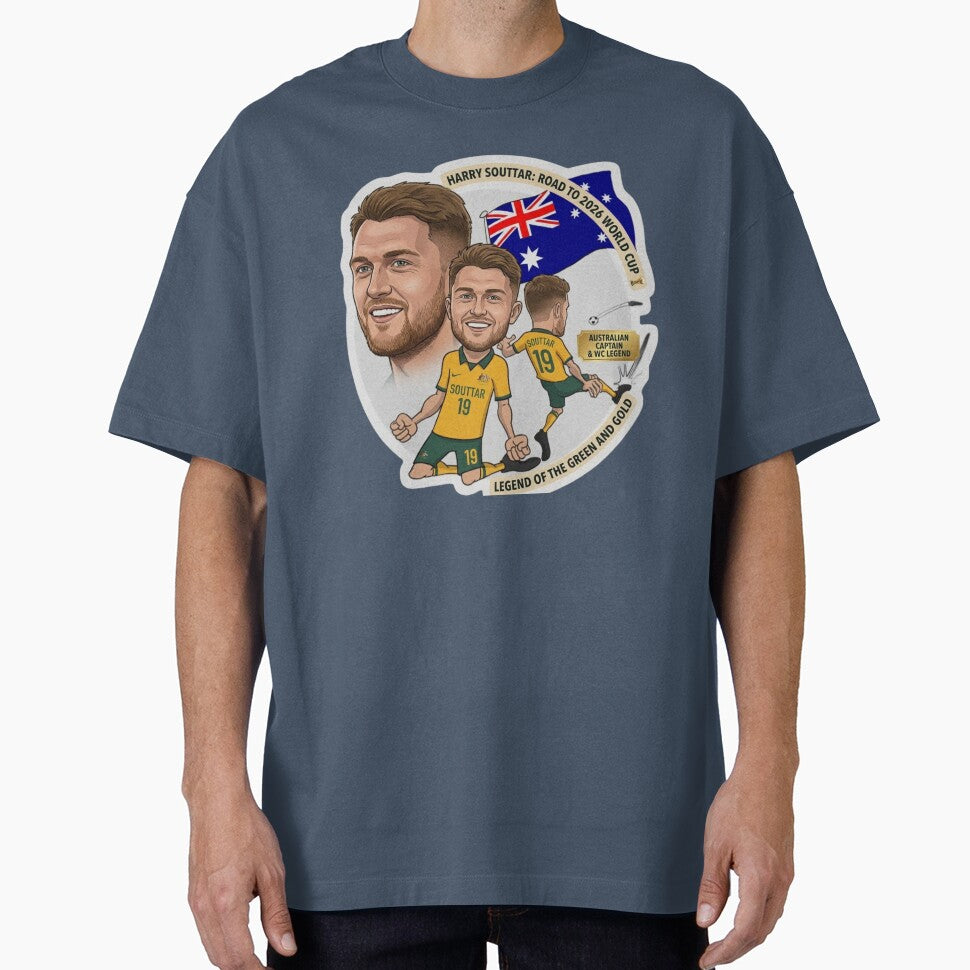 Harry Souttar Australia Football Legend Cartoon Illustration by Deviantfant