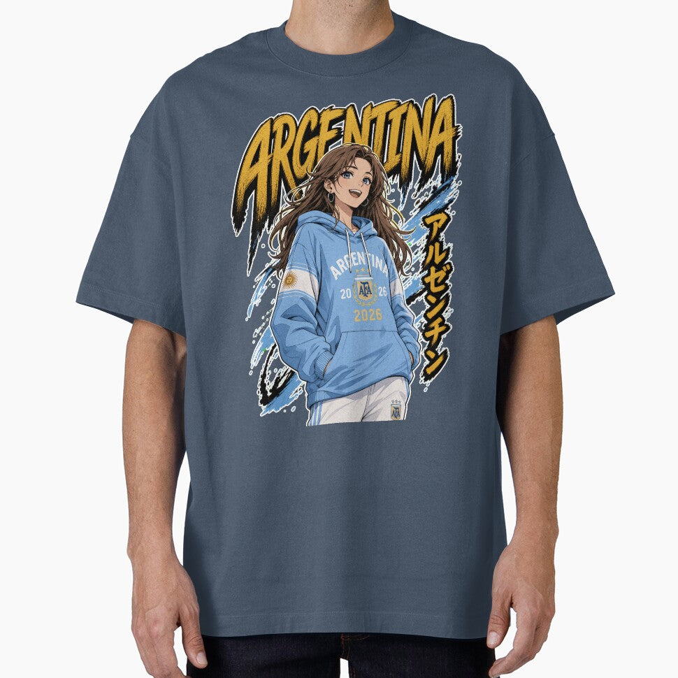 Argentina Anime Girl: World Cup 2026 Football by Senpai Syndicate
