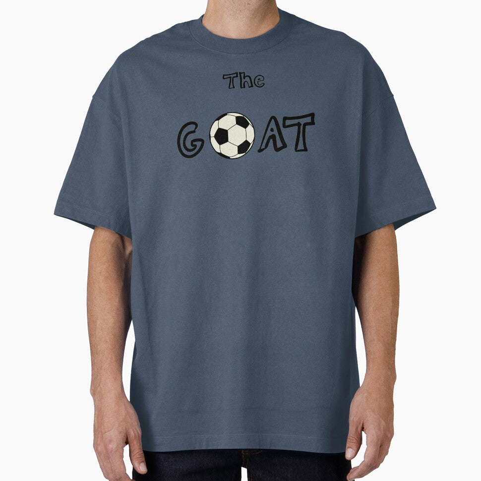 Soccer GOAT Graphic T-Shirt, Greatest of All Time Football Fan Tee, Retro Minimalist Soccer Jersey Shirt, Unique Gift for Football Lovers by KiitosLtd