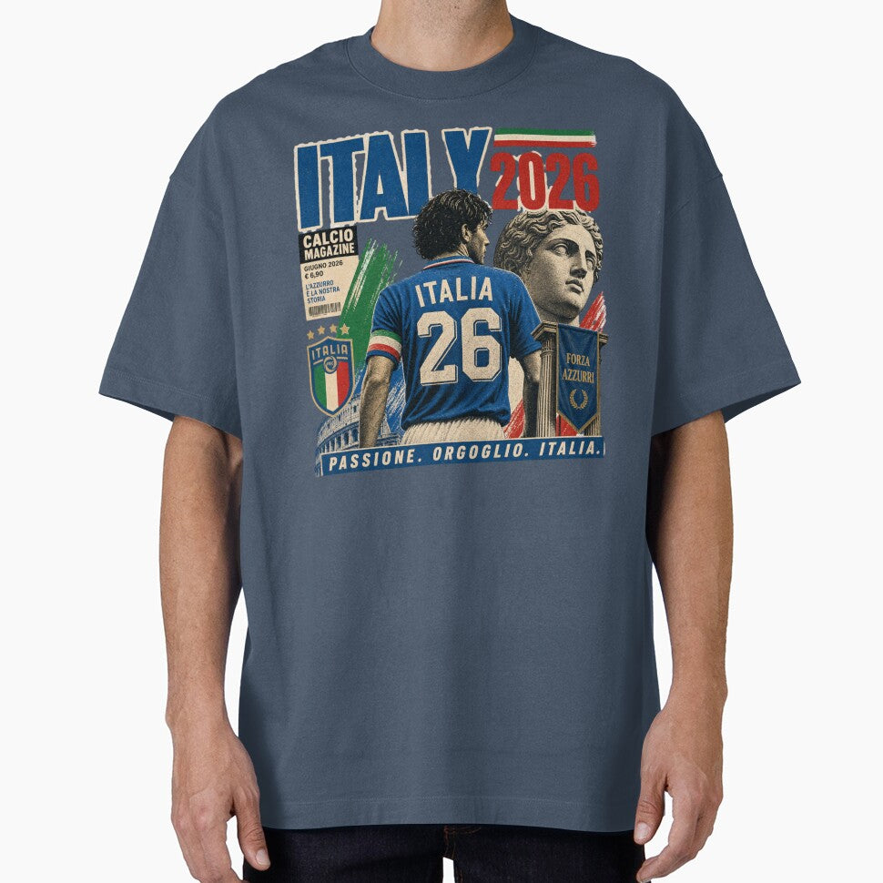 Italy 2026 Football World Cup Glory | Azzurri Fan Supporter Shirt by rushaib