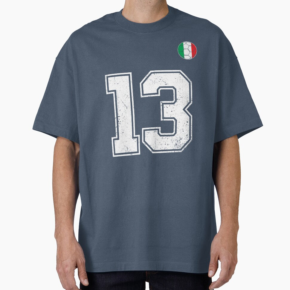 Italy Soccer Number 13 Vintage Sports Fan by RoyesButler