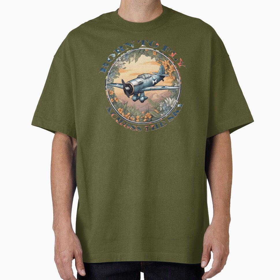 vintage aeroplane ''born to fly, across the sky'' by hayrpictures