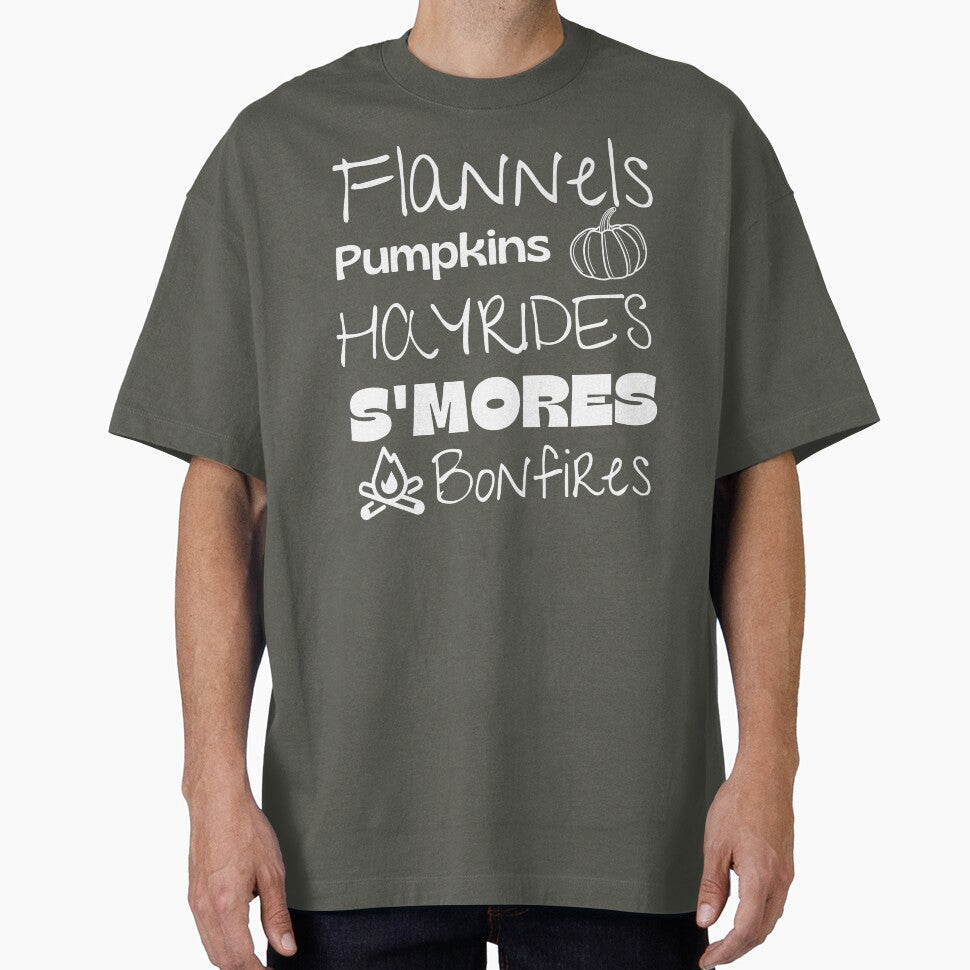 Flannels Pumpkins Hay Rides S'mores and Bonfires by RunThatApparel