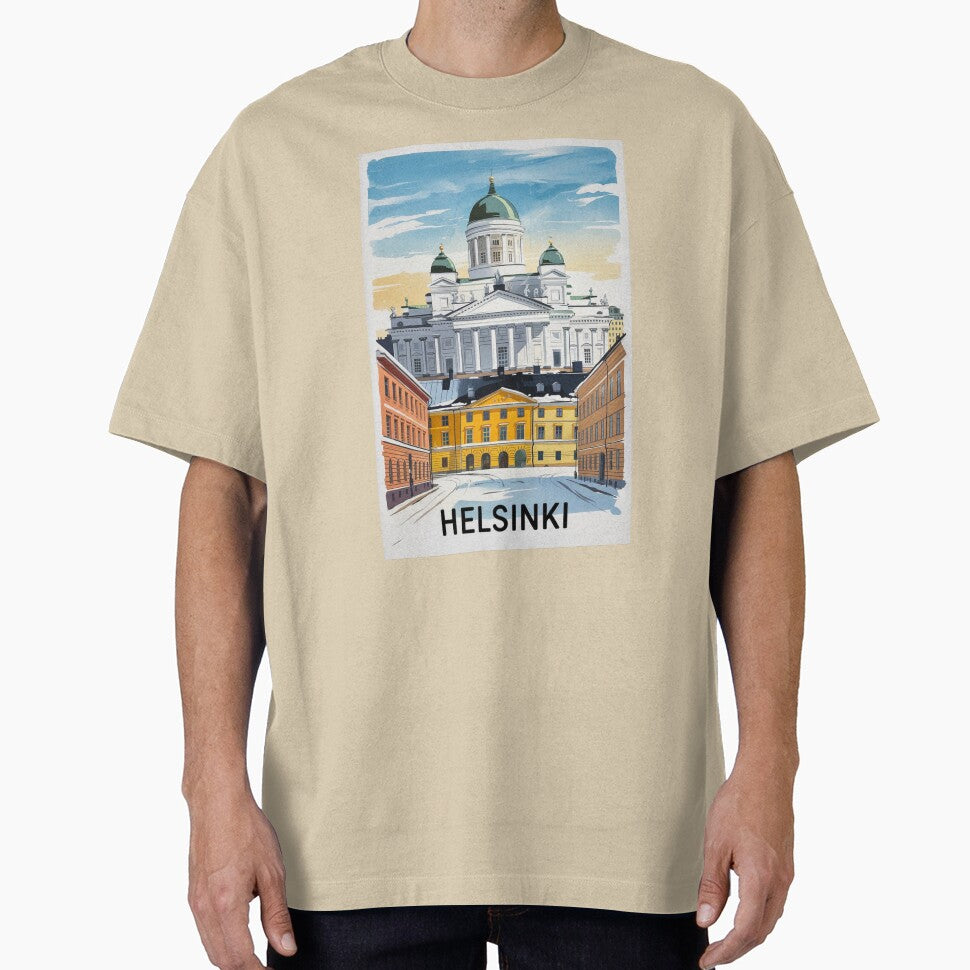 Helsinki Vintage Travel Poster by TravelerRat