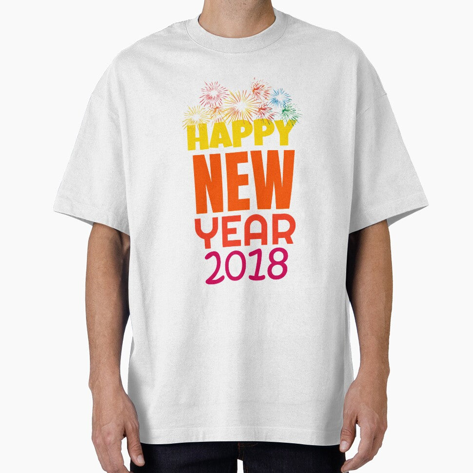 Happy New Year 2018 T-Shirt for Men and Women by AllStarMerch