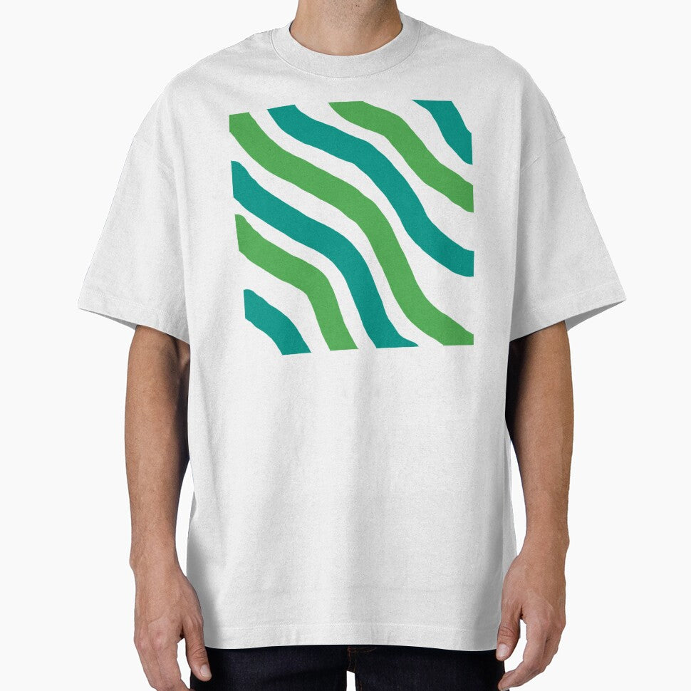 Emerald Tide Stripes by Khanworld