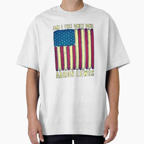 Am I The Only One Aaron Lewis American Flag Vintage T Shirt by Karim Hasraoui