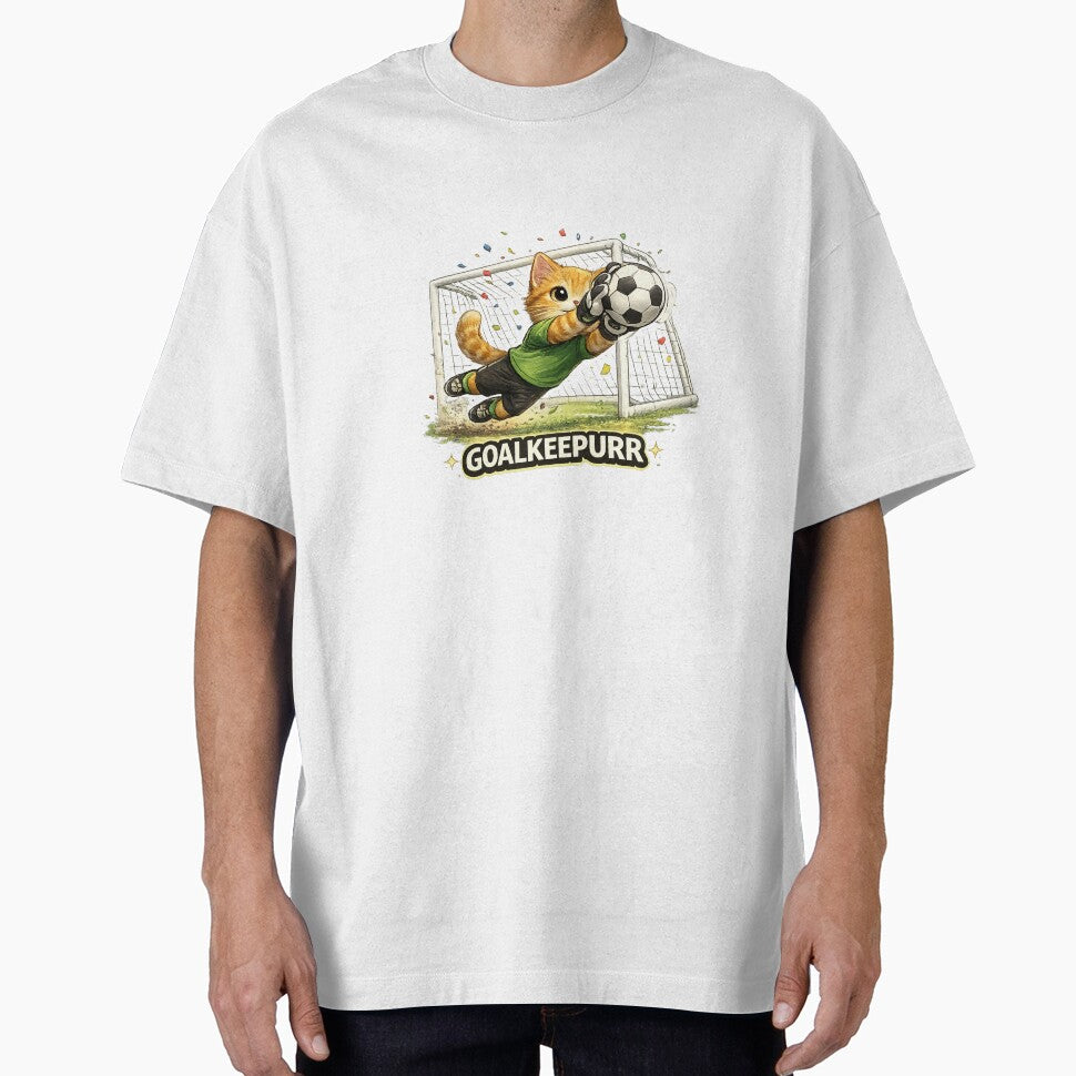 Goalkeepurr Funny Soccer Cat by RetroPop23