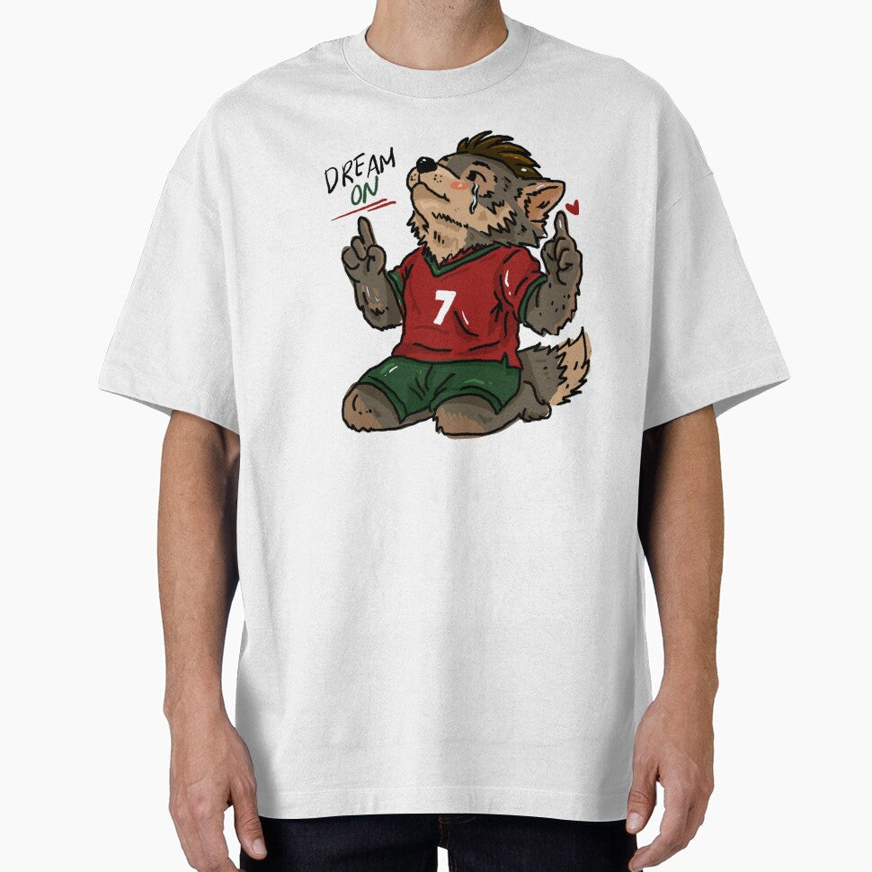 Portugal Dream On Wolf Football Fan Sticker | World Cup 2026 Animal Hat by chupichapa