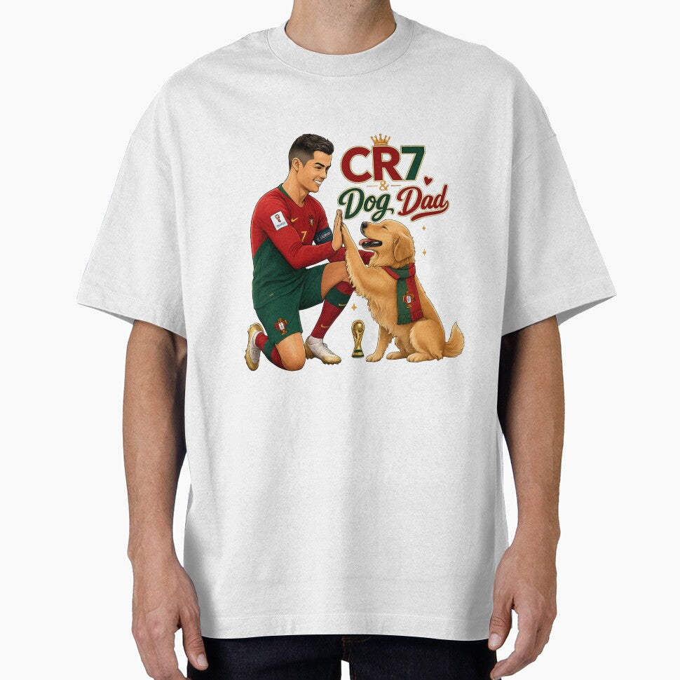 CR7 Portugal with Golden Retriever Dog Dad Kawaii World Cup by Ashley critters