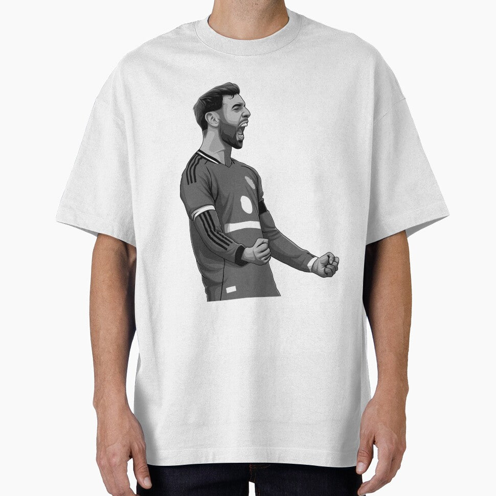 Bruno Fernandes Black and White Version by Aldduardo