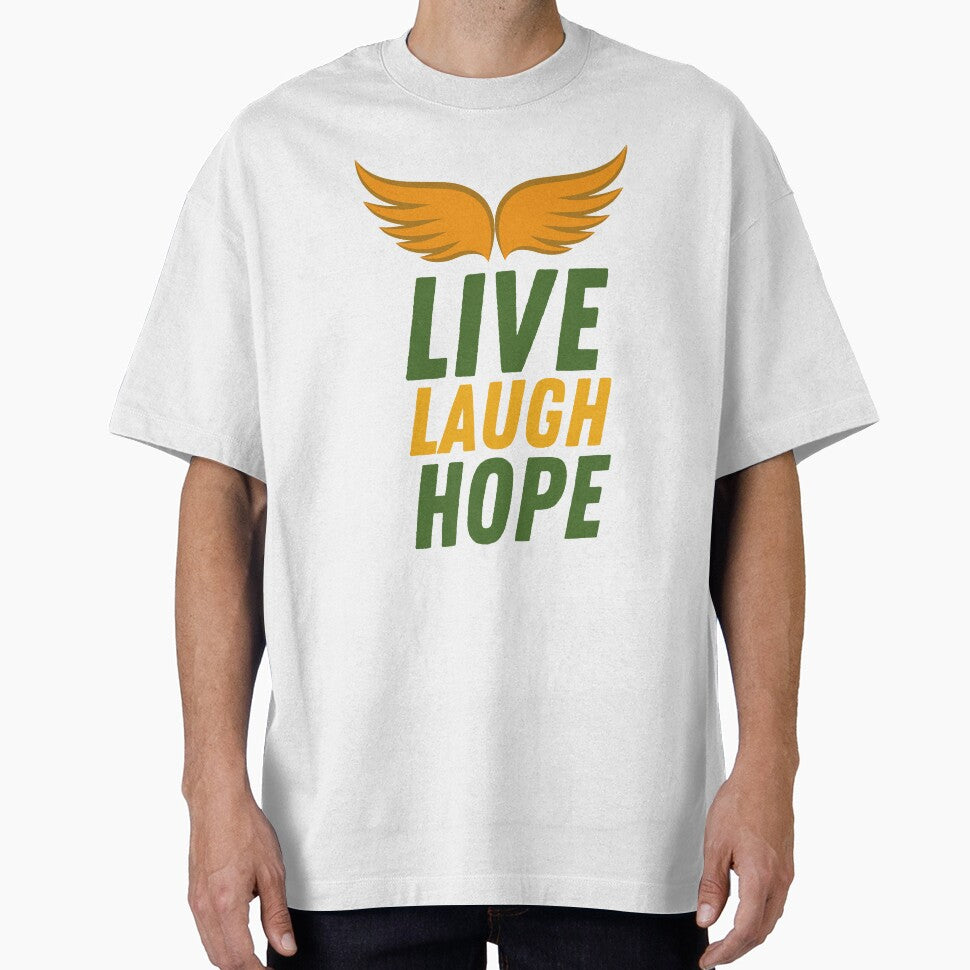 Live Laugh Hope - Short Motivational Quotes | Colorful Stylish Hope Typography by Delandor