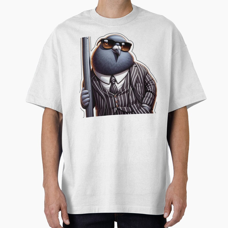 Overconfident Pigeon in a Mafia Suit Reloaded-Viral Drop 2025 by Imaginarium of Chaos falcon88