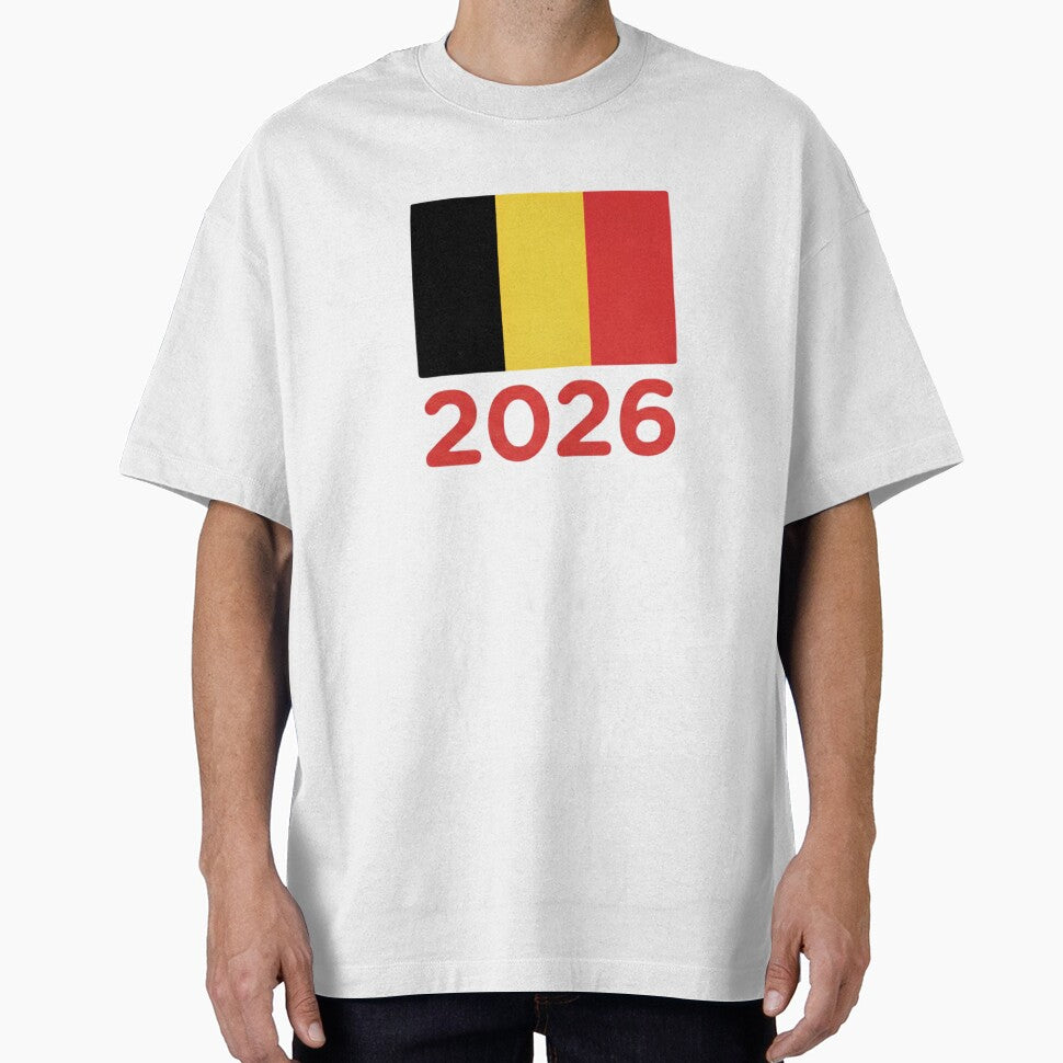 Belgium Flag 2026 Fan Shirts, Stickers, Tapestry, Mugs | Belgium Football Supporter Design by 21 Tulips