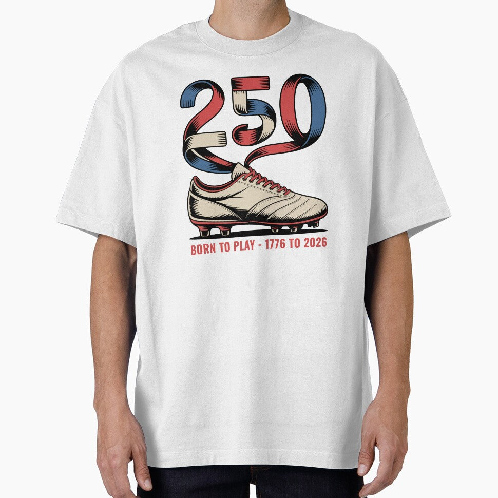 USA 250 Born to Play Soccer 1776-2026 World Cup by PixelWaveBD