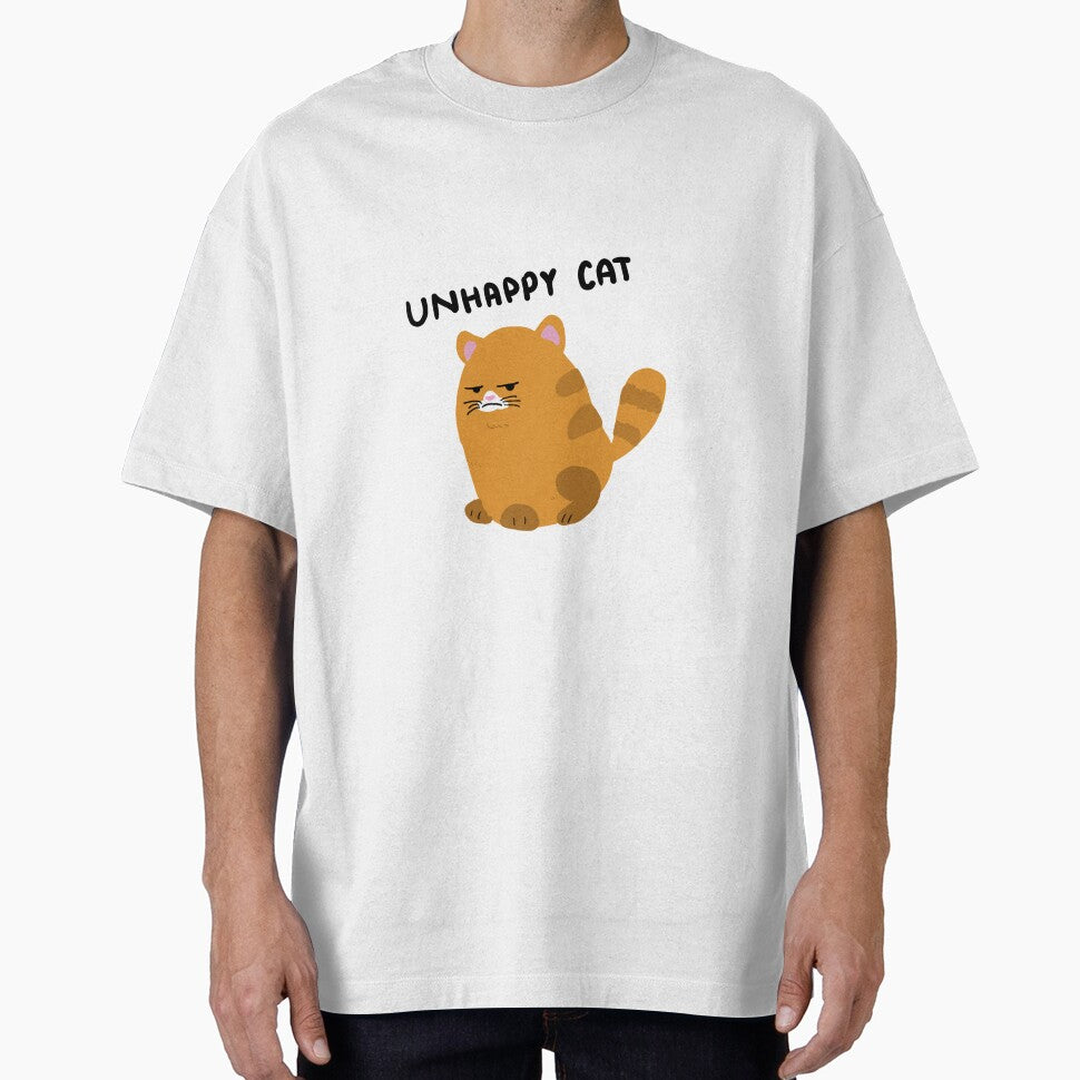 Unhappy cat T-shirt by Monaspoon