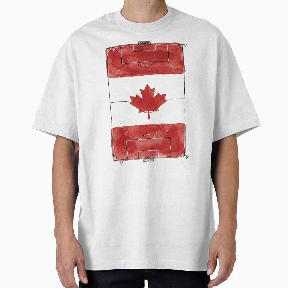 Vintage Canada Soccer Field Flag. by EunsooLee