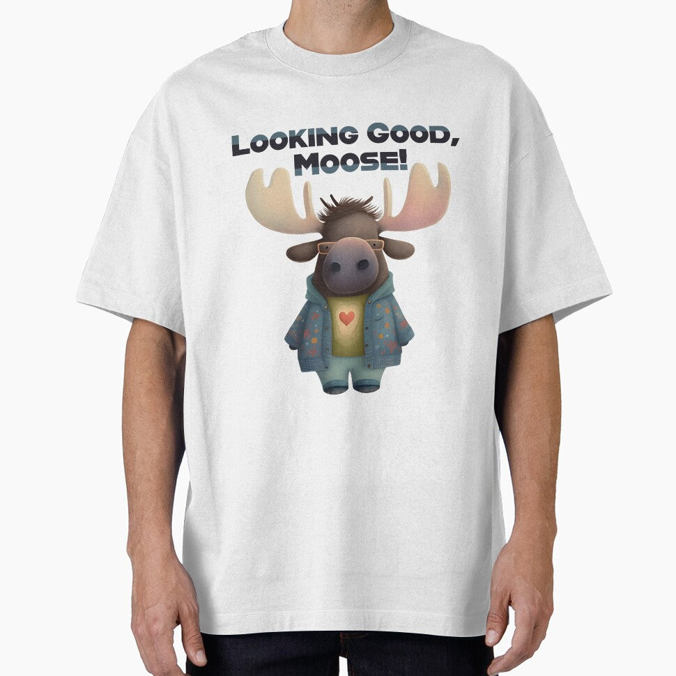 Cool Moose in Fancy Jacket and Glasses by Anicue