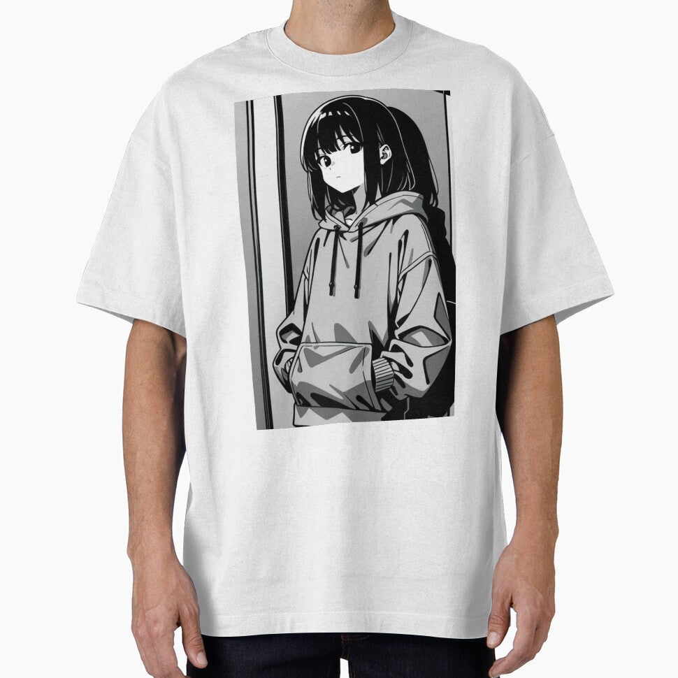 Fashion - Man in Black Hoodie Hood Up Streetwear Anime Variant 4 by AnimeShin