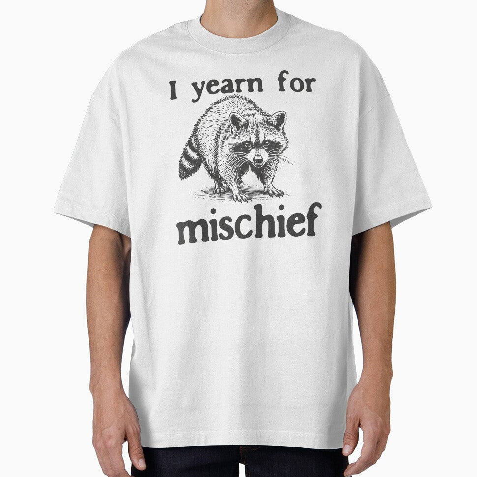 I Yearn for Mischief Funny Raccoon by Nemethadrian
