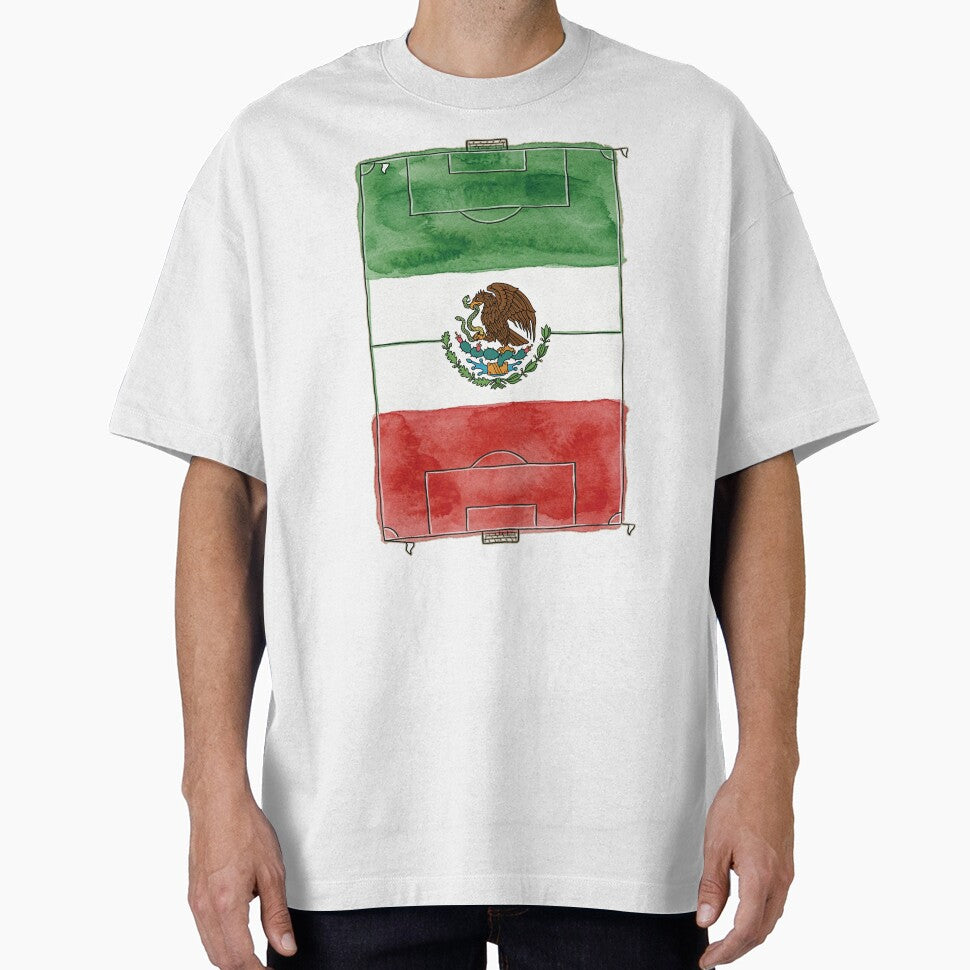 Vintage Mexico Soccer Field Flag. by EunsooLee