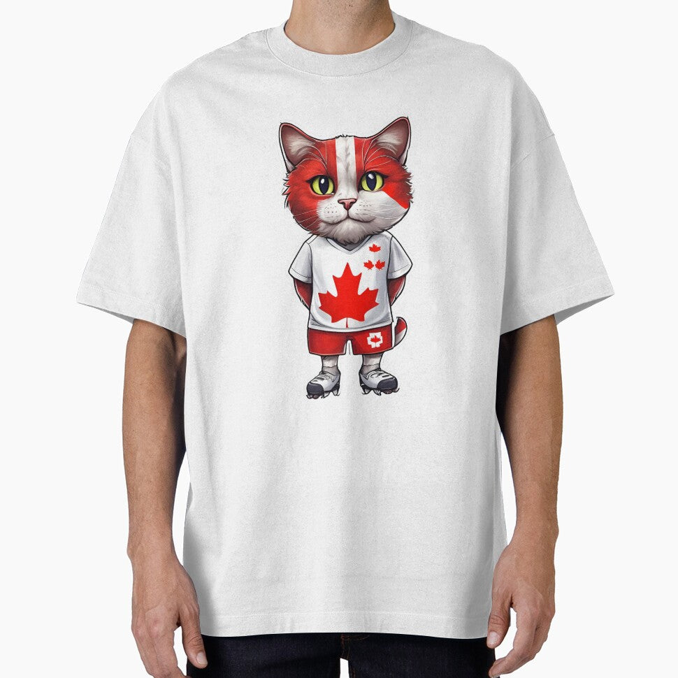 CANADA Sports Team: a Cat wearing colours of Canadian Flag D09 by PerfectDay2Play
