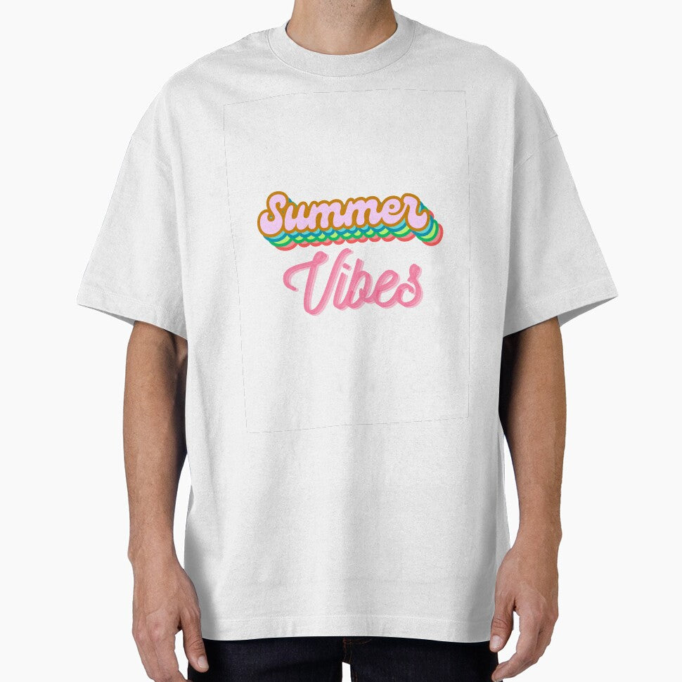 "Summer Vibes" Aesthetic and Simple Tees by Randomartsies