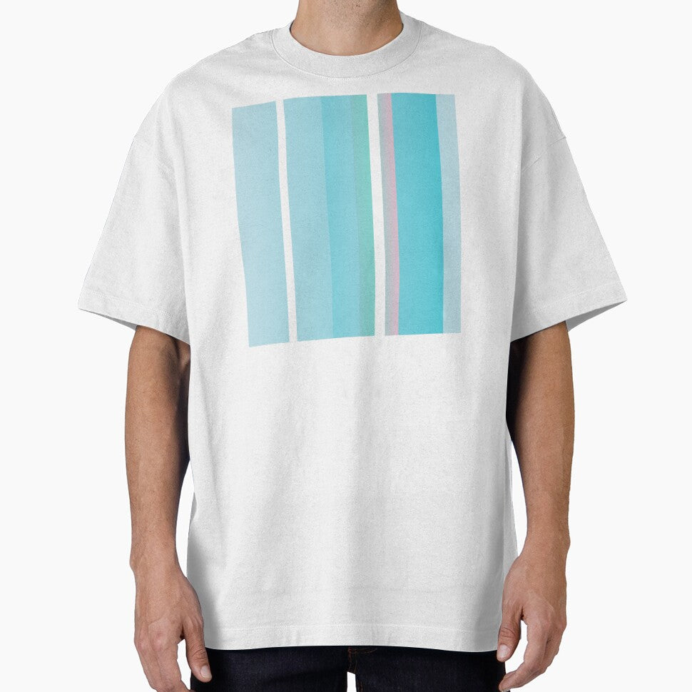 Soft blue and white vertical striped by lausn
